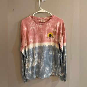 Pink tyedye simply southern tshirt size medium